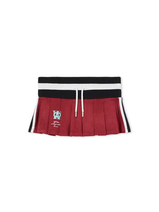 Track Pleated Serena Skirt OFF WHITE Track Pleated Serena Skirt RED DAHLIA-BLUEBIRD OWCN001F25JER001