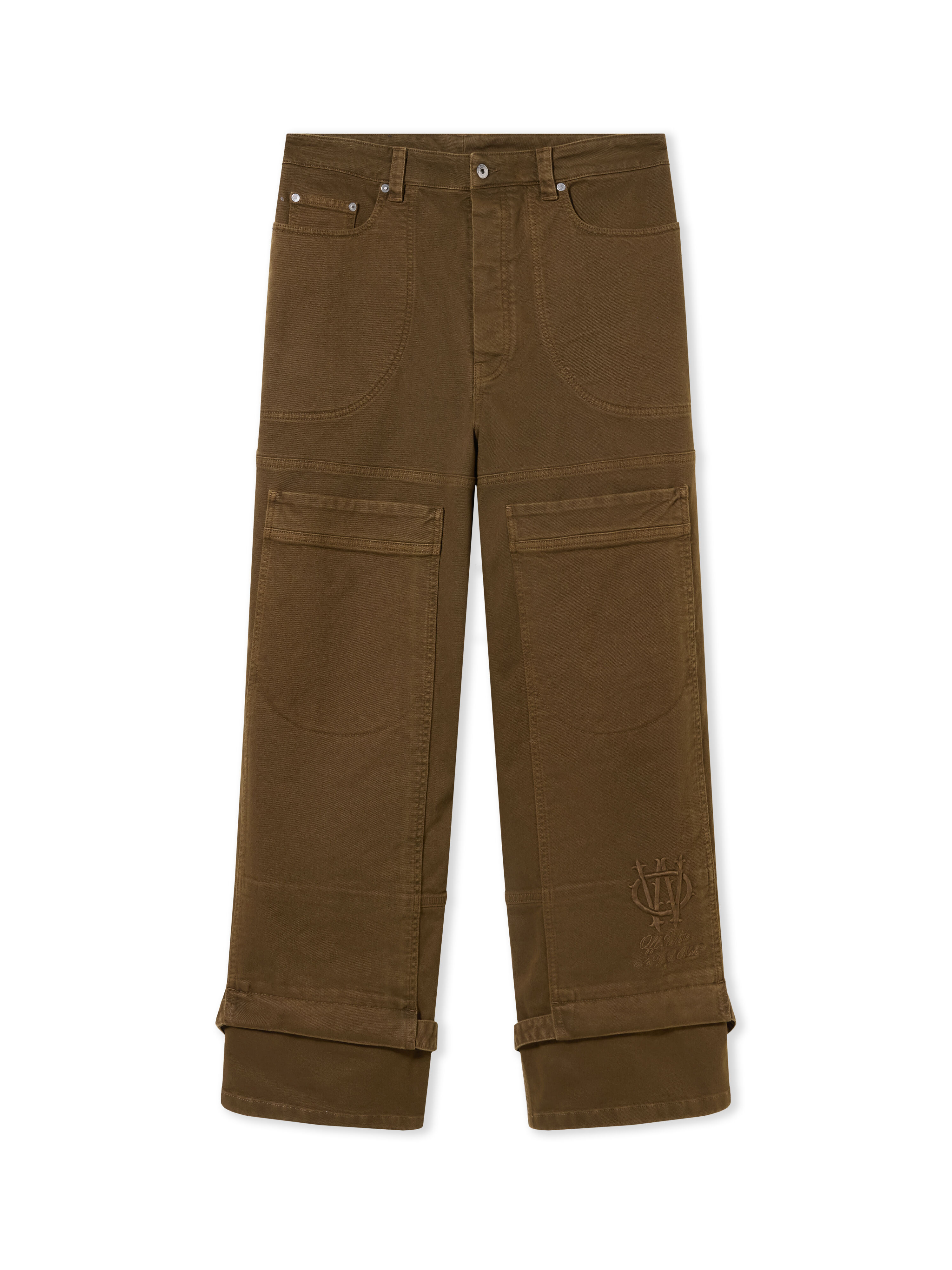 OFF WHITE Gothic Ow Gd Drill Relax Carp VINTAGE BEECH OMCE044F25FAB001