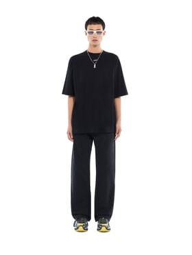 OFF WHITE Scribble Narciso Skate Short Sleeve T-Shirt BLACK 44MAA120F26J017