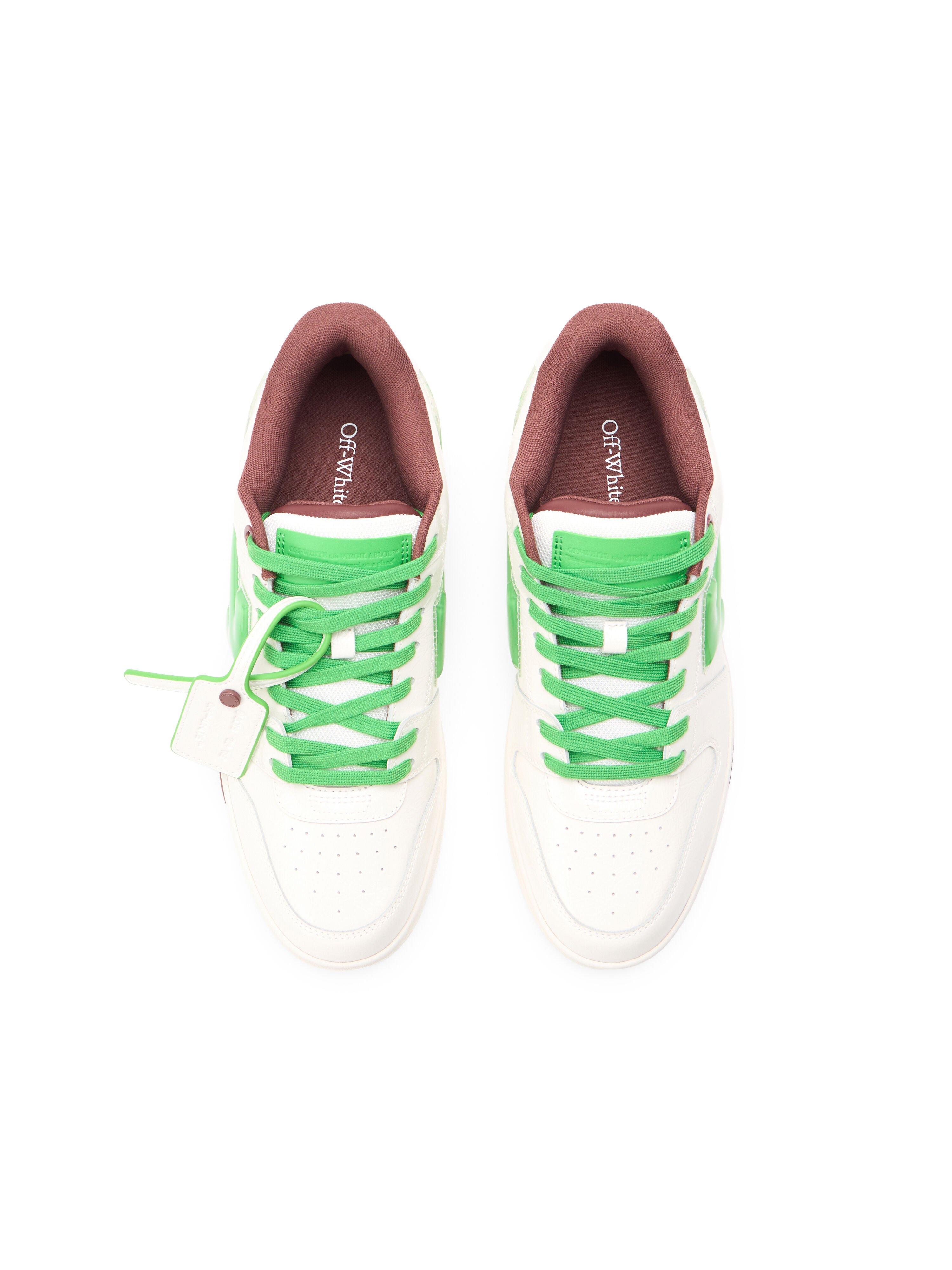 OFF WHITE Sneakers Out Of Office Bubble Arrow WHITE - LIGHT GREEN OMIA189S26LEA009