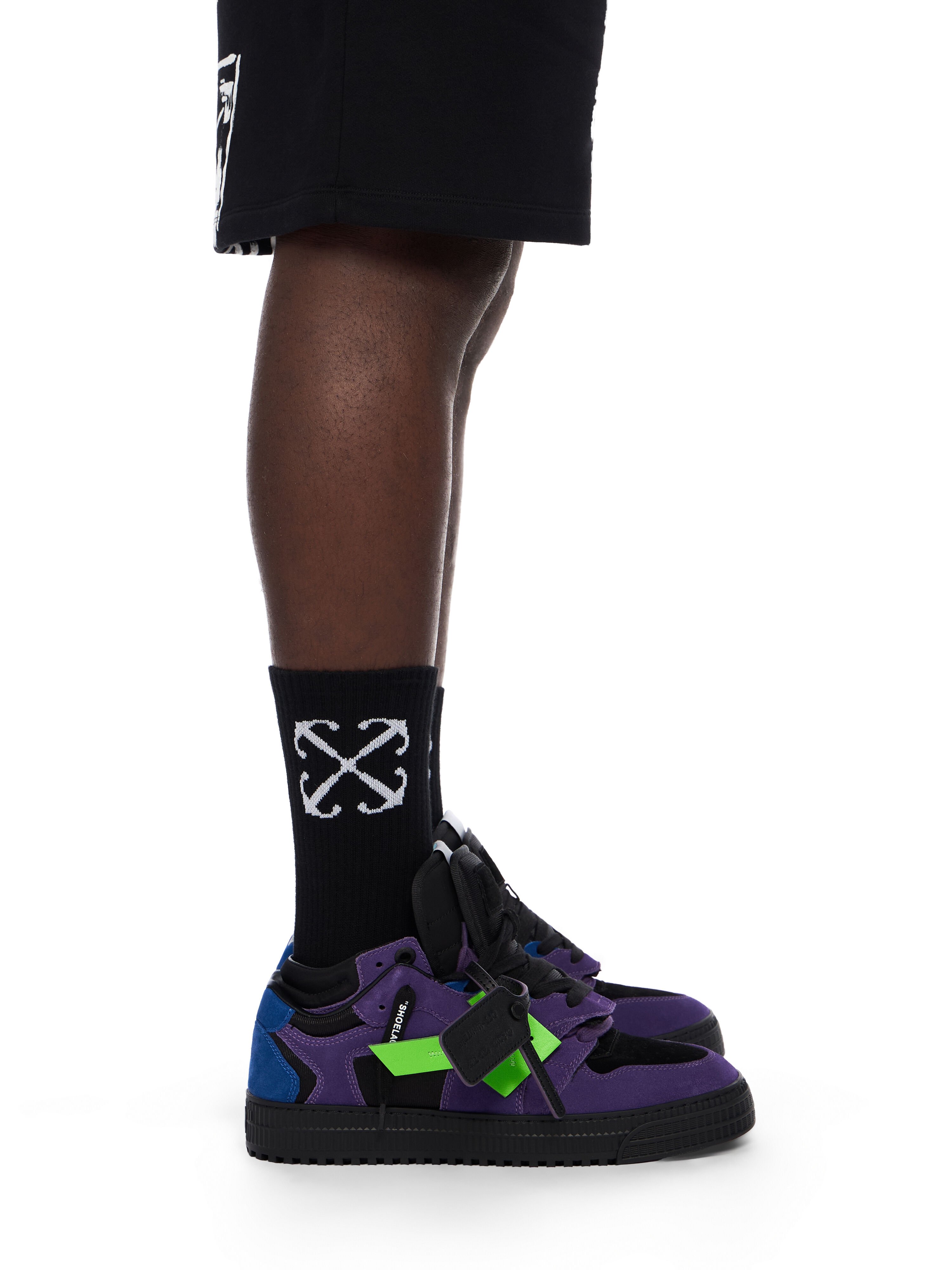 OFF WHITE 3.0 Floating Arrow Sneakers DARK BLUE - LIME OMIA244C99LEA001