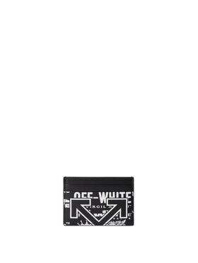 OFF WHITE Heritage Multilogo Card Holder BLACK - WHITE OMND09BF25LEA002