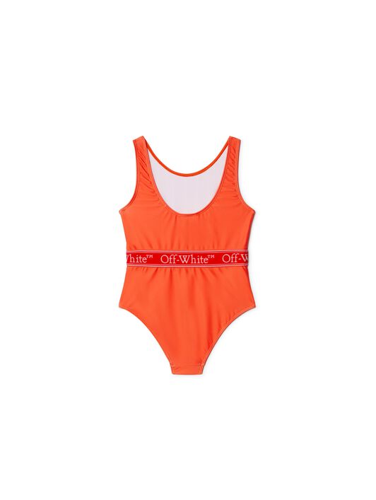 OFF WHITE Costume Da Bagno Bookish Con Banda Logata ARANCIONE OGFA001S25JER001