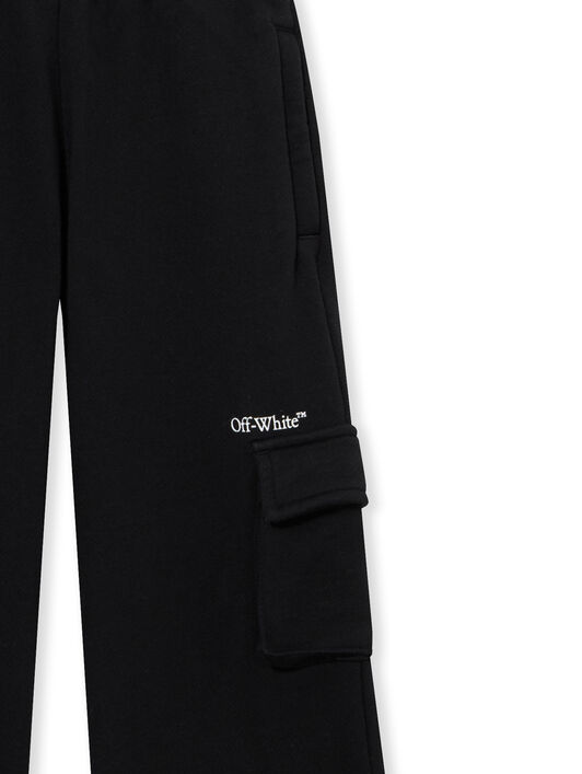 OFF WHITE Bookish Cargo Wide Sweatpant BLACK 44GCH00BS26F001