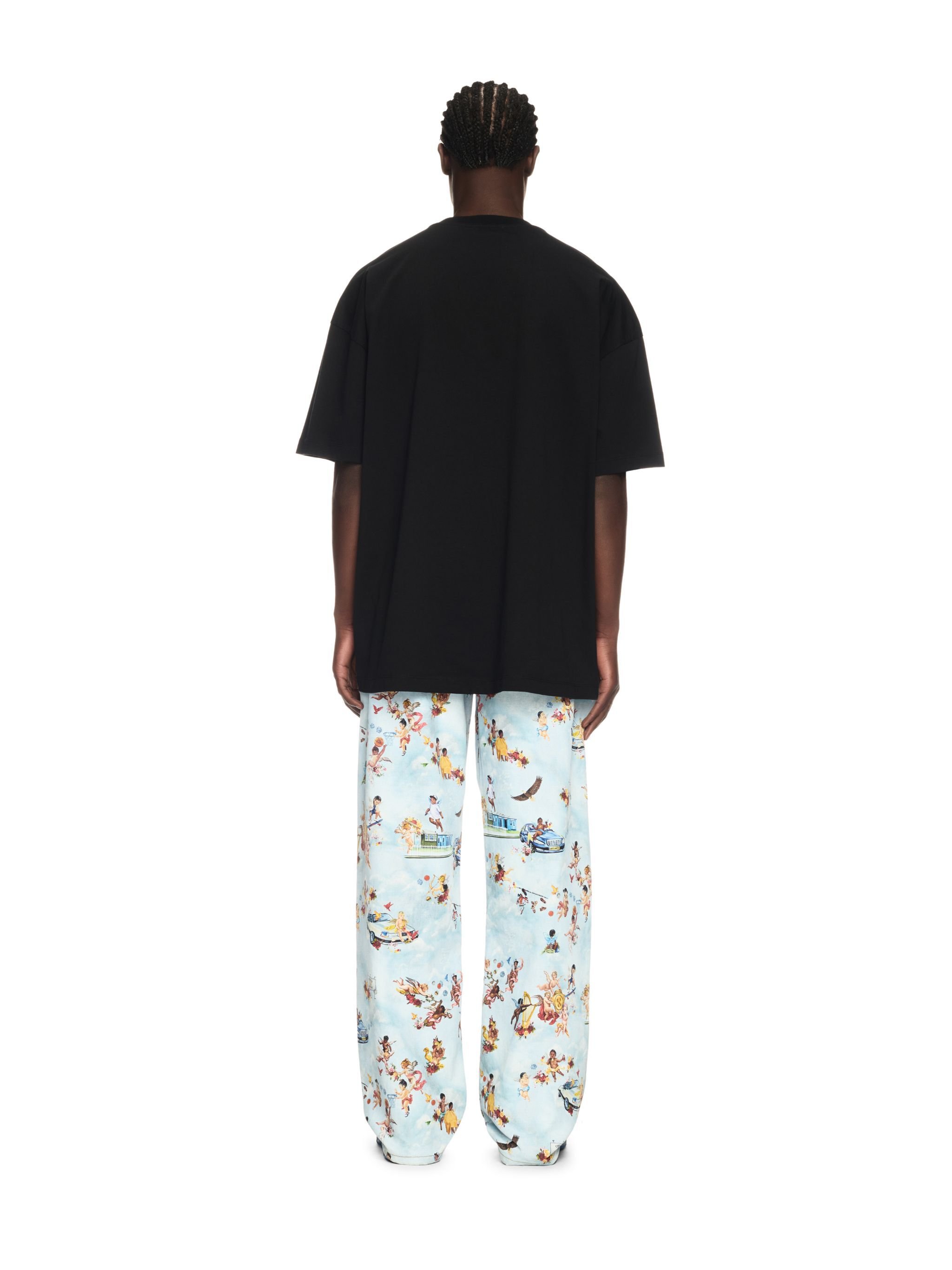 OFF WHITE Fresco Star Over S/S Tee Black - Light Y BLACK OMAA161S25JER001