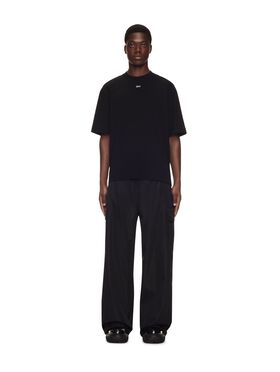OFF WHITE OW EMB NYL CARGO PANT BLACK OMCF037F23FAB005