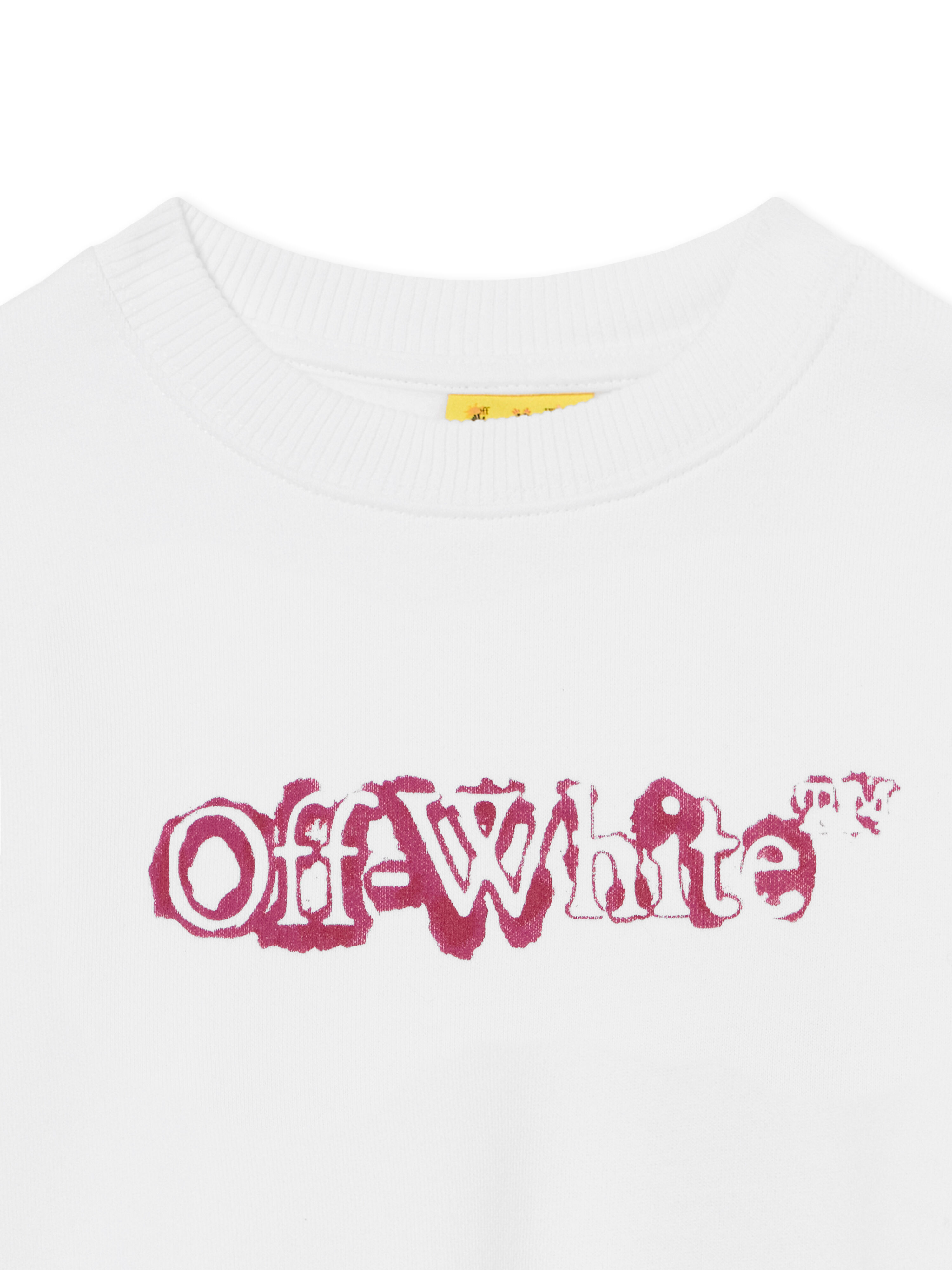 OFF WHITE Big Bookish Watercolor Crewneck Sweatshirt WHITE 44GBA001F26F001