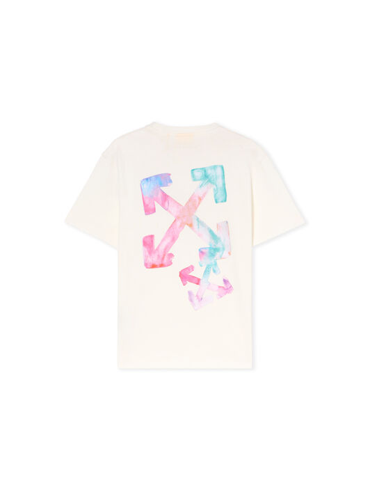 Arrow Watercolor Logo T-Shirt OFF WHITE Arrow Watercolor Logo T-Shirt WHITE - MULTICOLOR OGAA001F25JER003