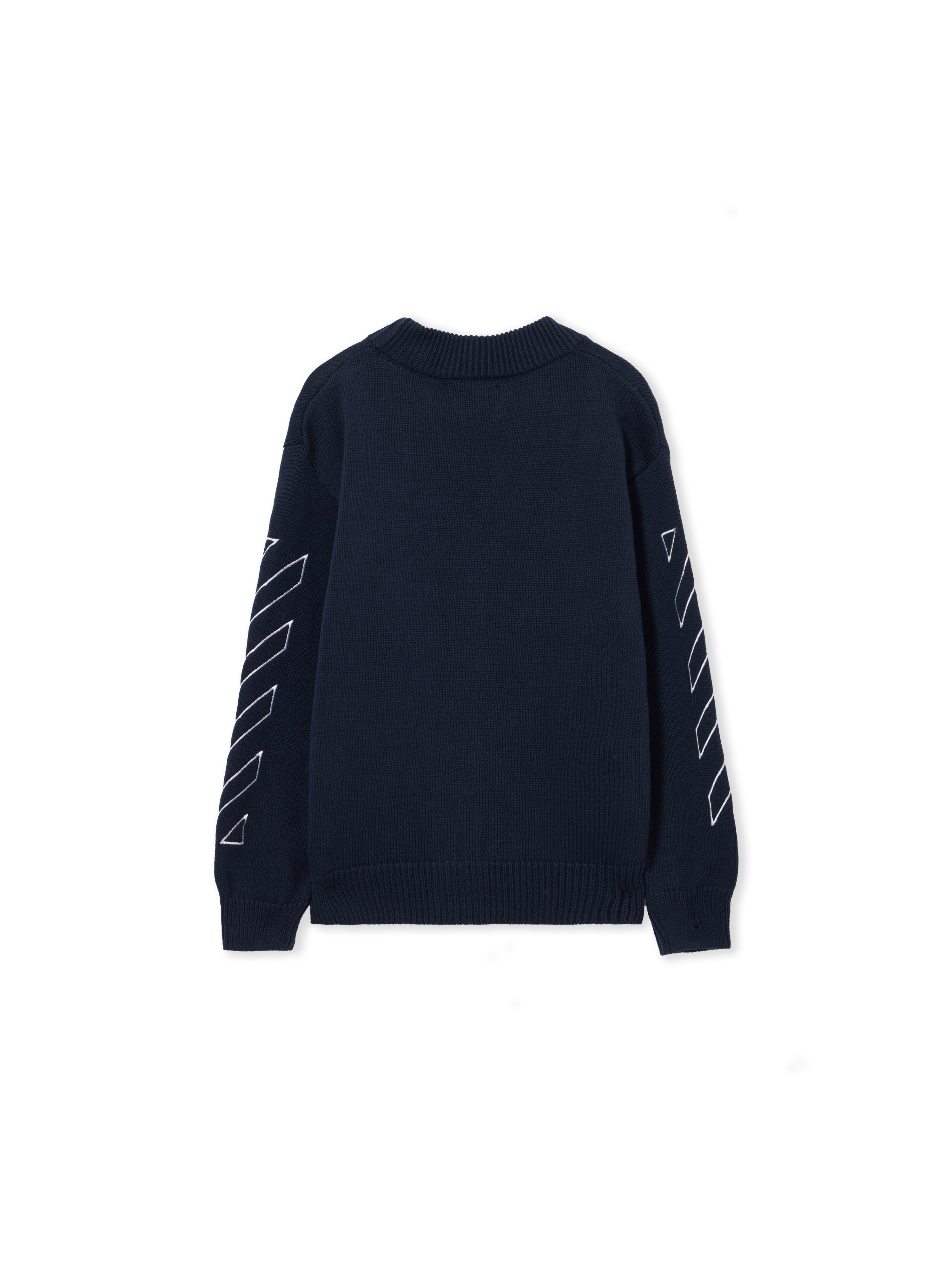 OFF WHITE Arrow Diag Knit Cardigan SEABORNE 44BHB001S26K001