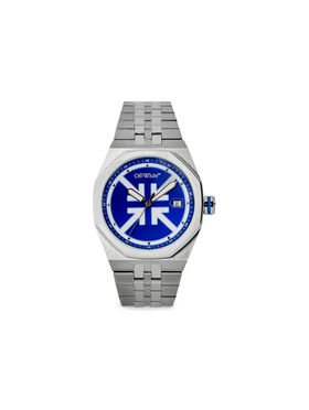 OFF WHITE "No Grid" Watch Silver OW1G007M