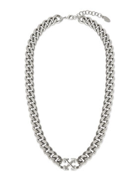 OFF WHITE Arrow Chain Necklace SILVER - SILVER OMOB16DC99MET001