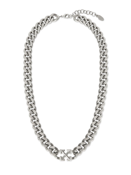 OFF WHITE Arrow Chain Necklace SILVER - SILVER OMOB16DC99MET001