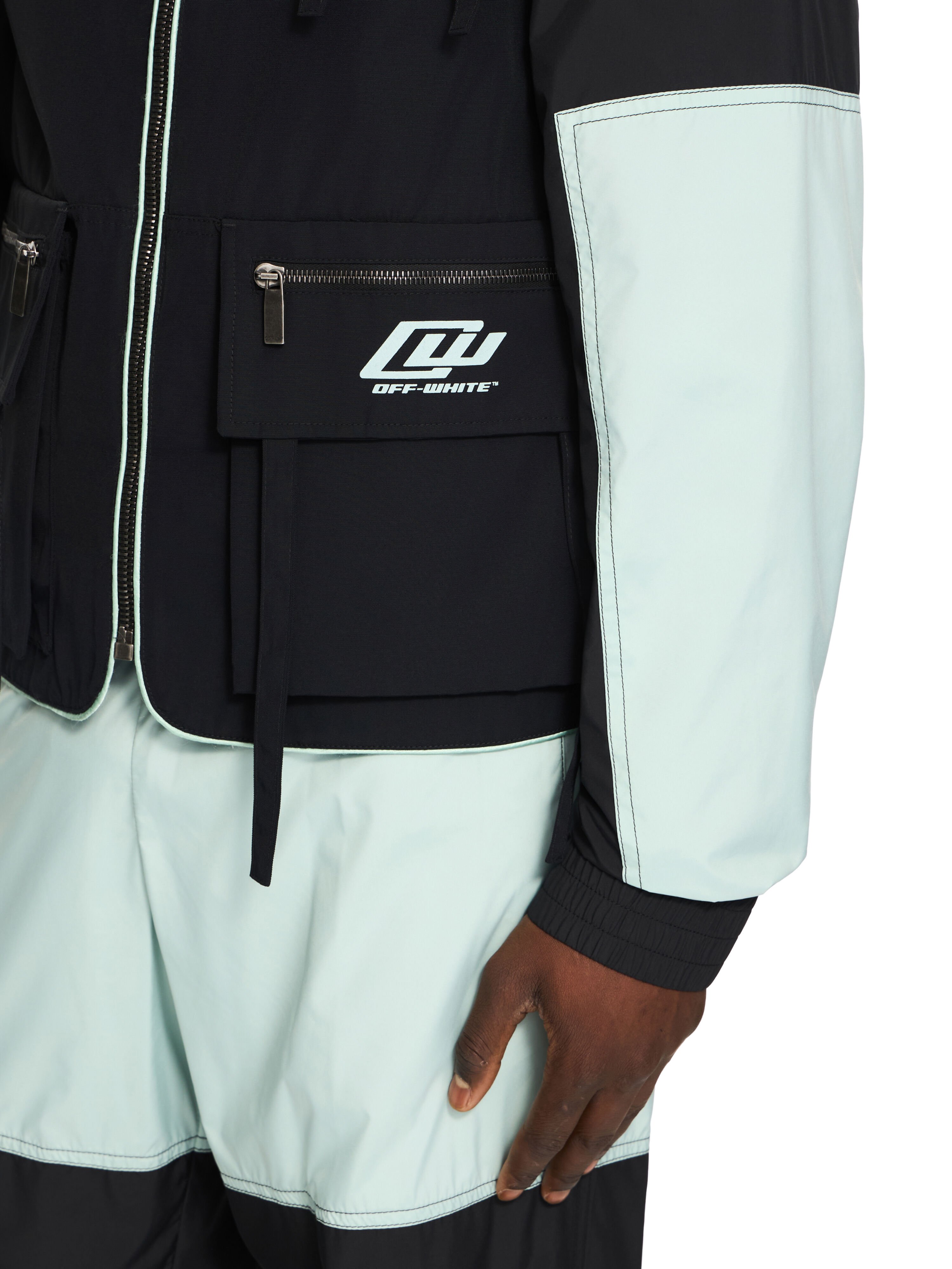 OFF WHITE Cordura Multipocket Vest BLACK 44XEX00GS26F001