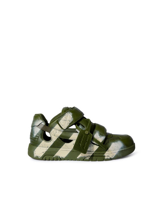 OFF WHITE Green Out Of Office Sandals GREEN OMIA29SZ25LEA001
