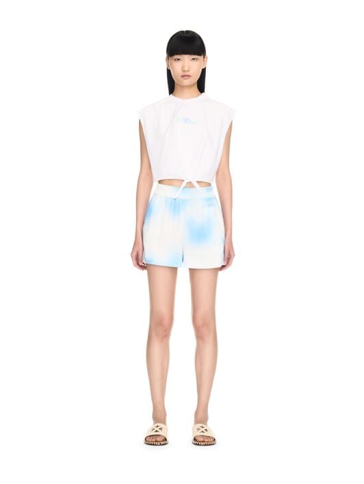 Sx_Arrow Crop Top OFF WHITE Sx_Arrow Crop Top WHITE OWAD25PT24JER002