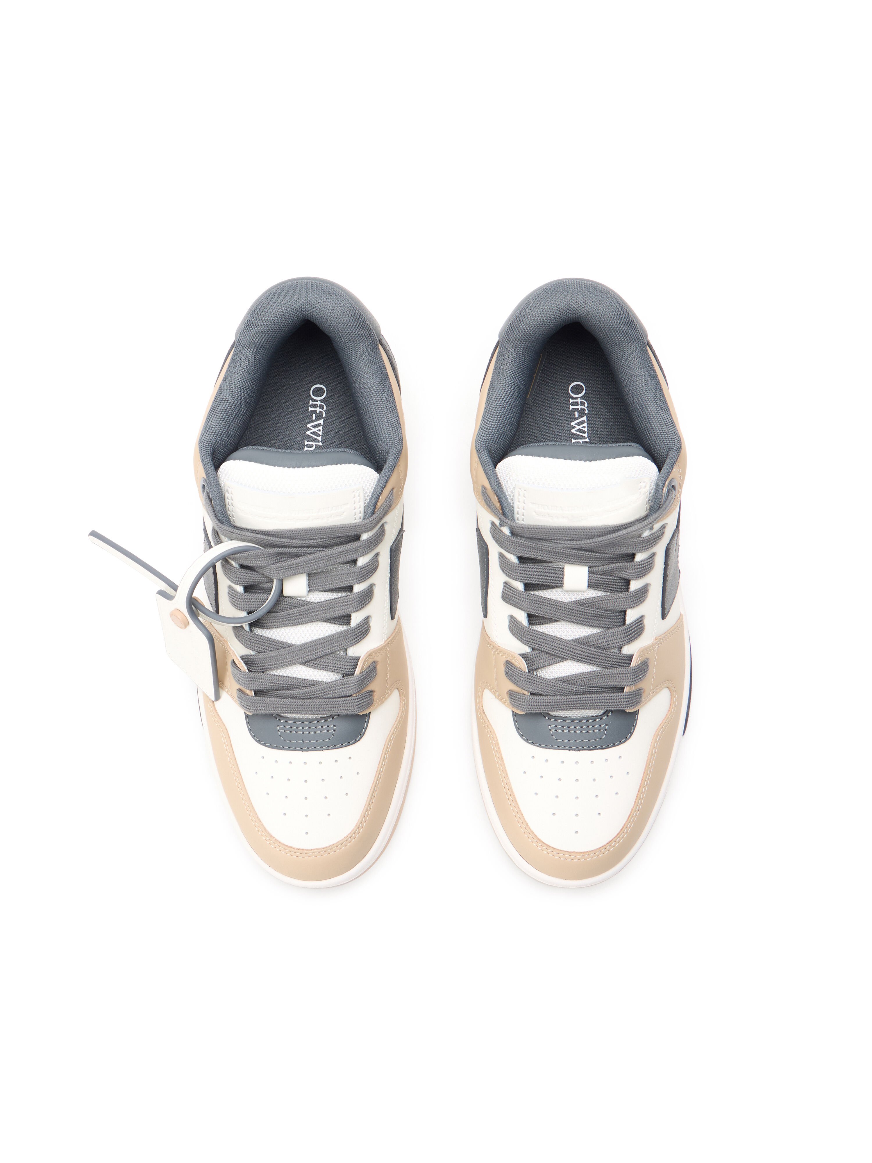 OFF WHITE Out Of Office Sneakers BEIGE - DARK GREY OWIA259S26LEA003