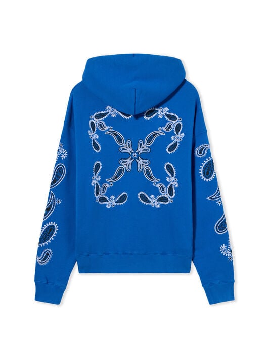 Bandana Arrow Skate Hoodie OFF WHITE Bandana Arrow Skate Hoodie NAUTICAL BLUE WHITE OMBB085S24FLE003