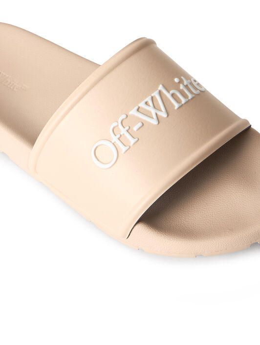 OFF WHITE Sandali Slider Bookish SESAME - WHITE OMIU002S26MAT002