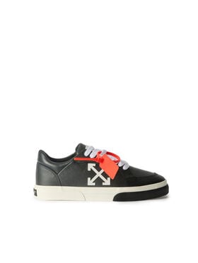 OFF WHITE Vulc Low Calf Sneakers BLACK/WHITE OWIA288C99LEA002