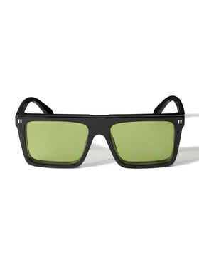 OFF WHITE Bridgeport Green Lens Sunglasses SHINY HAVANA OW1045105056