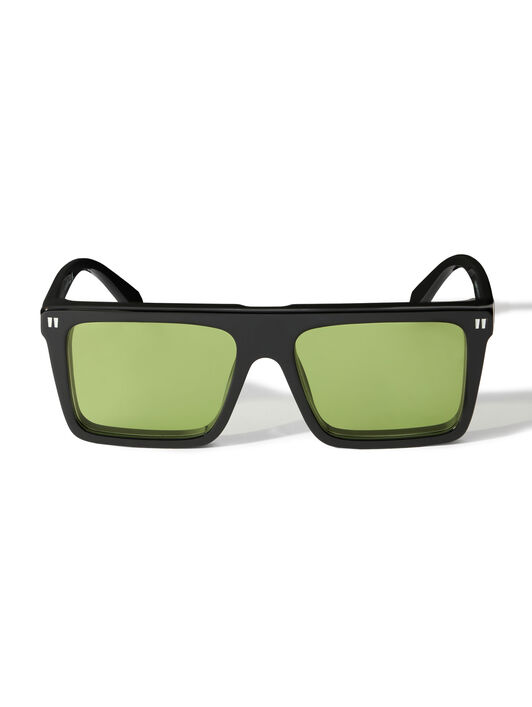 OFF WHITE Bridgeport Green Lens Sunglasses SHINY HAVANA OW1045105056