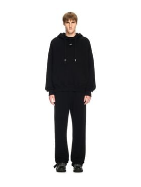 OFF WHITE Black Vibe Arrow Hoodie BLACK OMBB085S25FLE00L