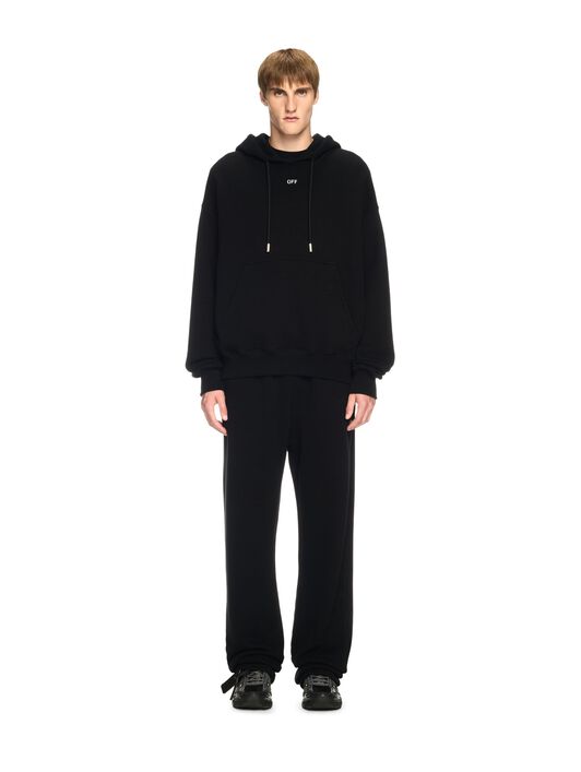 OFF WHITE Black Vibe Arrow Hoodie BLACK OMBB085S25FLE00L