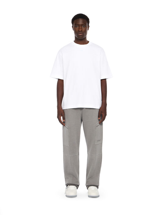 OFF WHITE Stencil Arrow Skate Logo T-Shirt WHITE - CLOUDY OMAA120F25JER00D