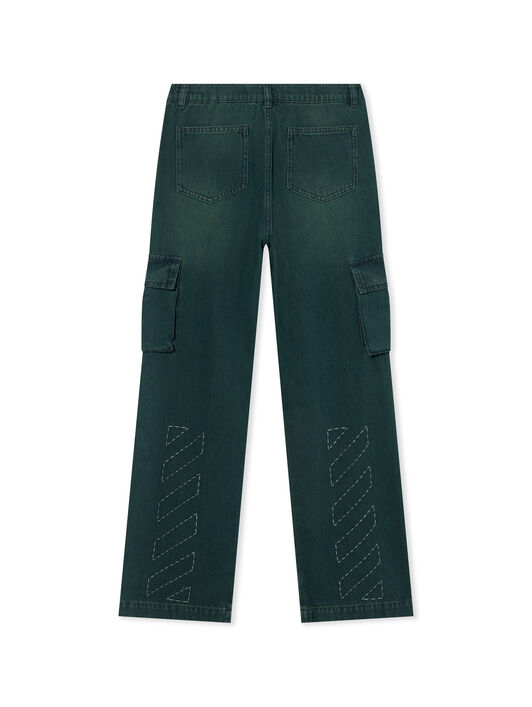 Stitch Diag Denim Cargo Pant OFF WHITE Stitch Diag Denim Cargo Pant PINE GROVE 44BYB002F26D002