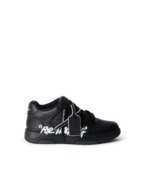 OFF WHITE Out Of Office For Walking Sneakers BLACK - WHITE OMIA189C99LEA01A