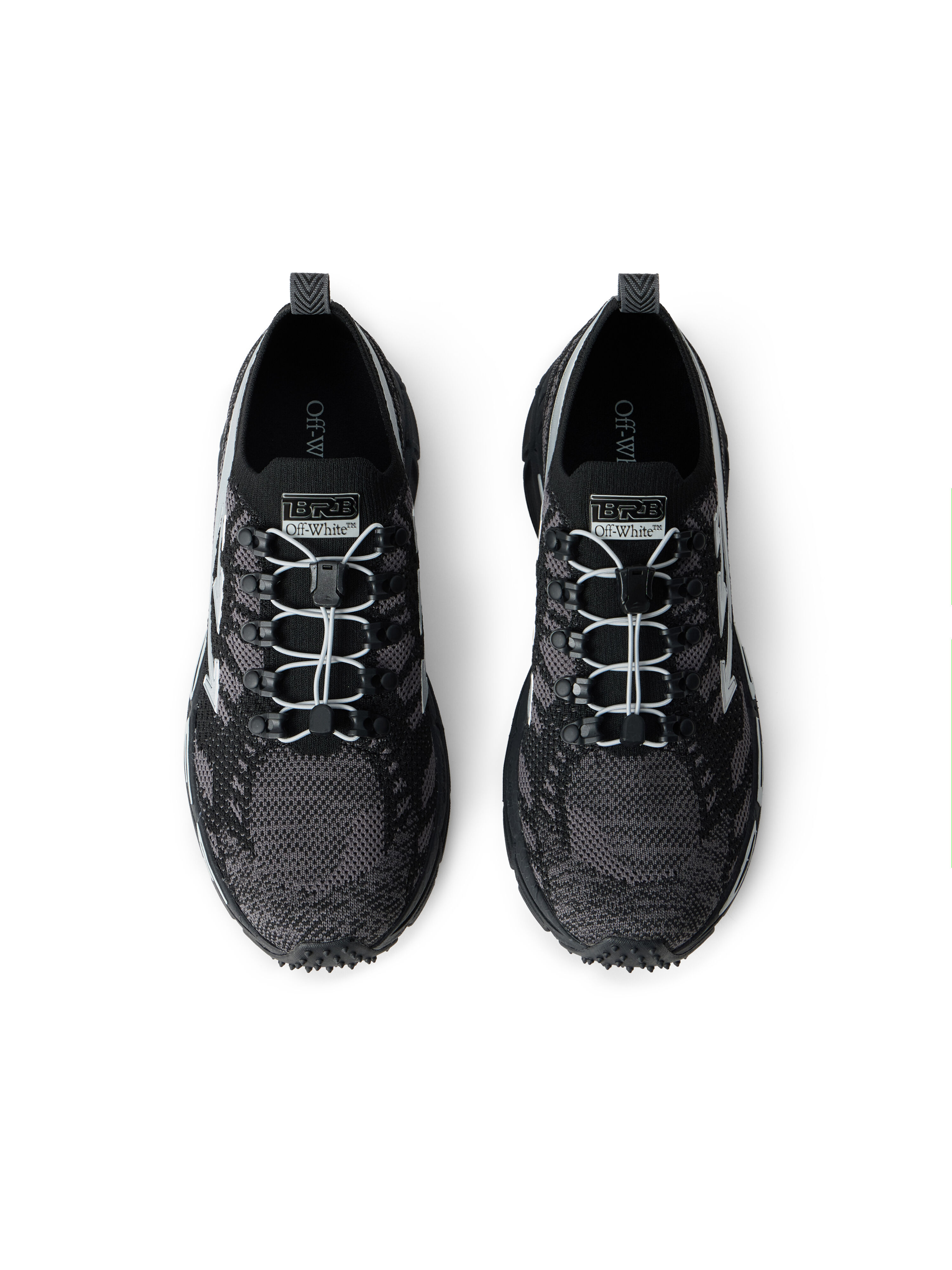 Be Right Back Knit Sneakers OFF WHITE Be Right Back Knit Sneakers BLACK/SILVER OF06208001