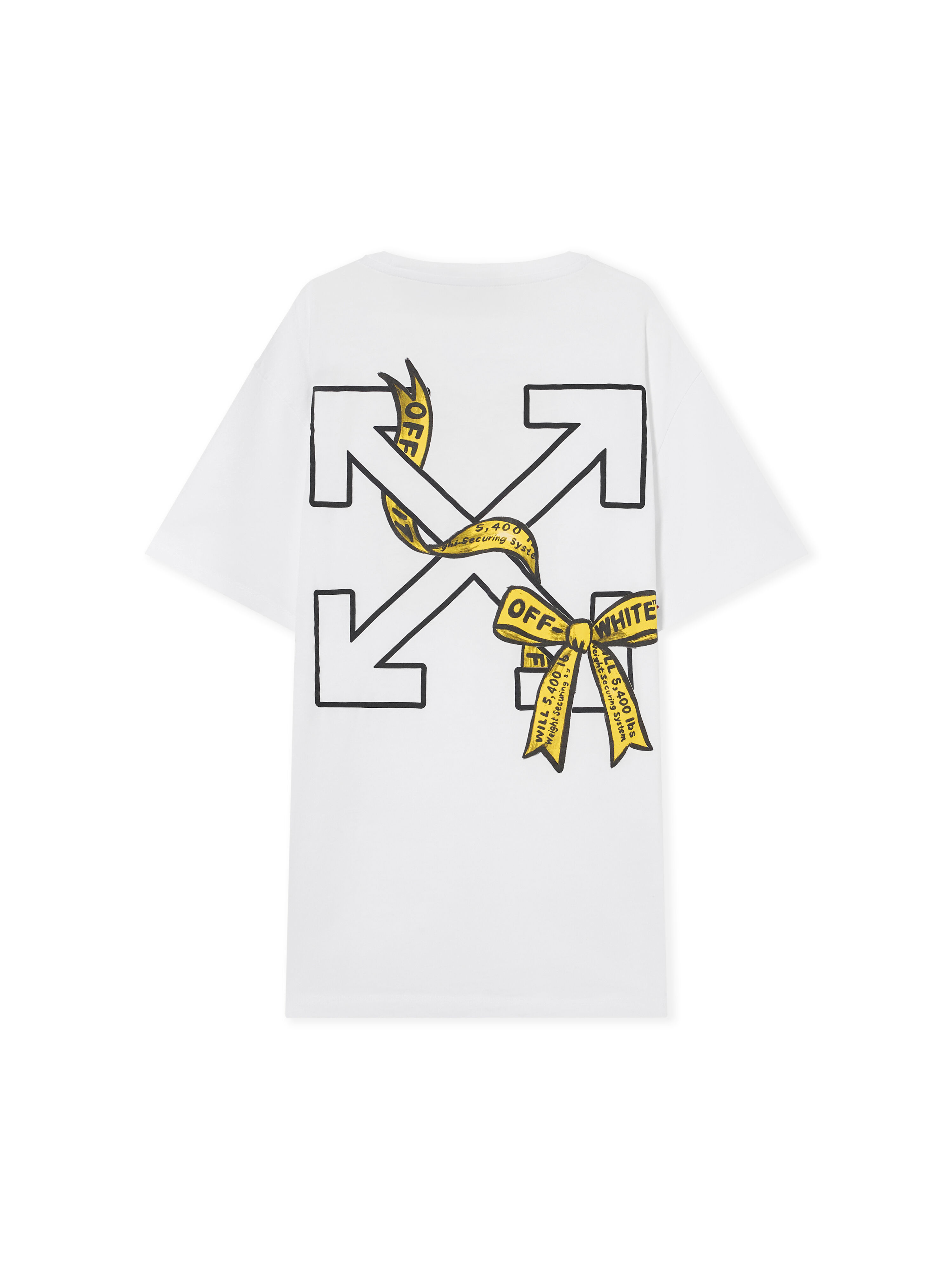OFF WHITE Arrow Industrial Tape T-Shirt WHITE 44GAA001F26J009