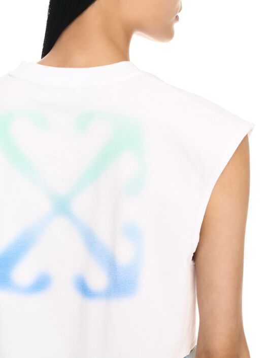 Sx_Arrow Crop Top OFF WHITE Sx_Arrow Crop Top WHITE OWAD25PT24JER002