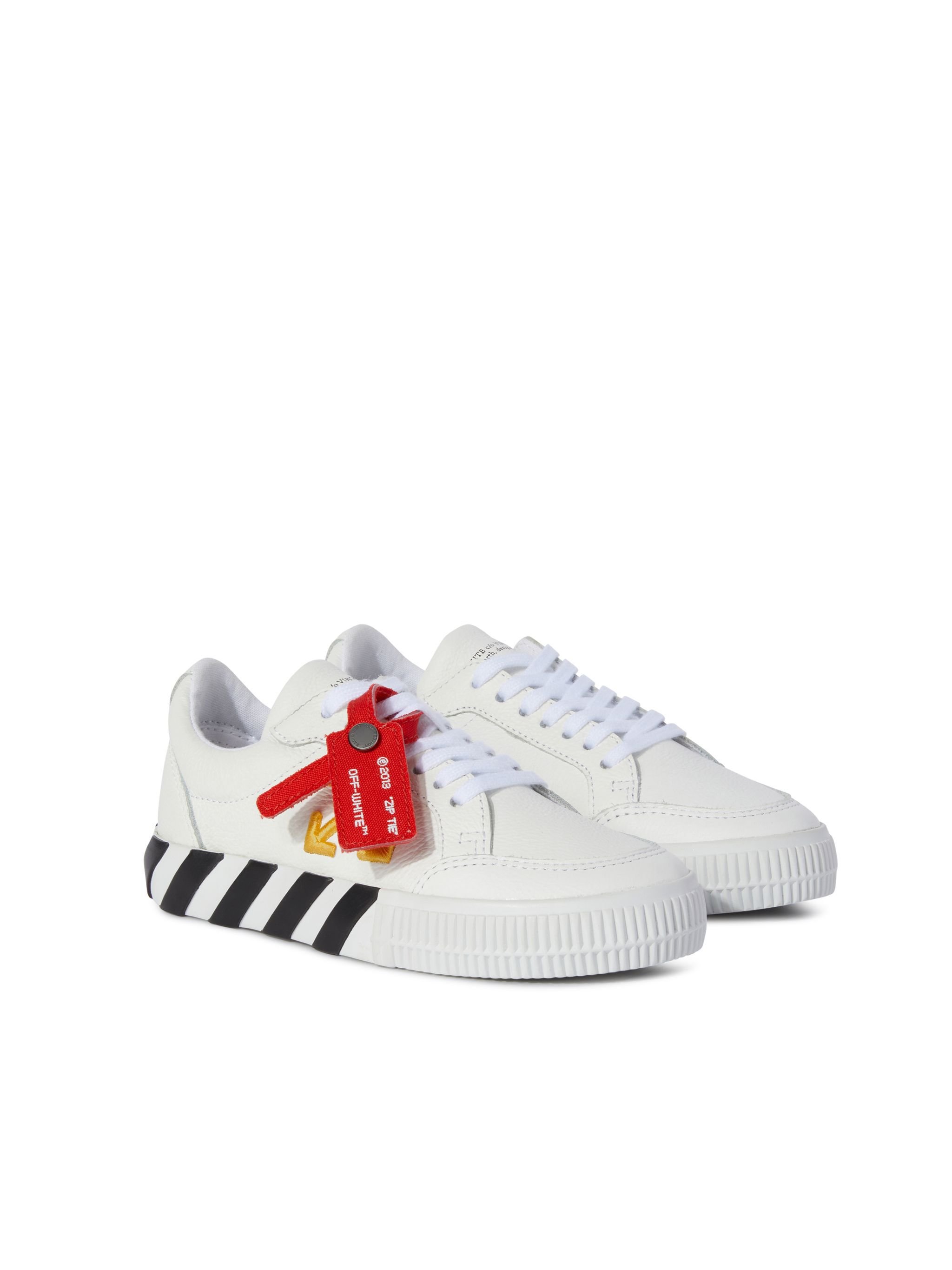 OFF WHITE Vulcanized Leather White/Ocher Yellow WHITE OGIA001S25LEA001