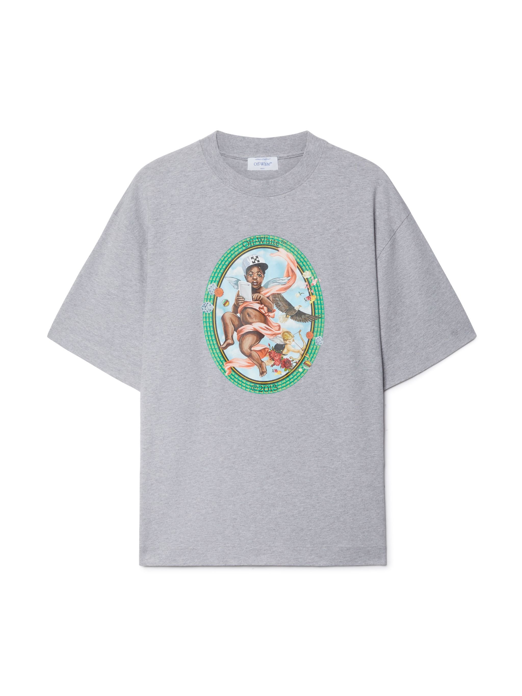 OFF WHITE Gray Fresco T-Shirt GREY OMAA120S25JER002