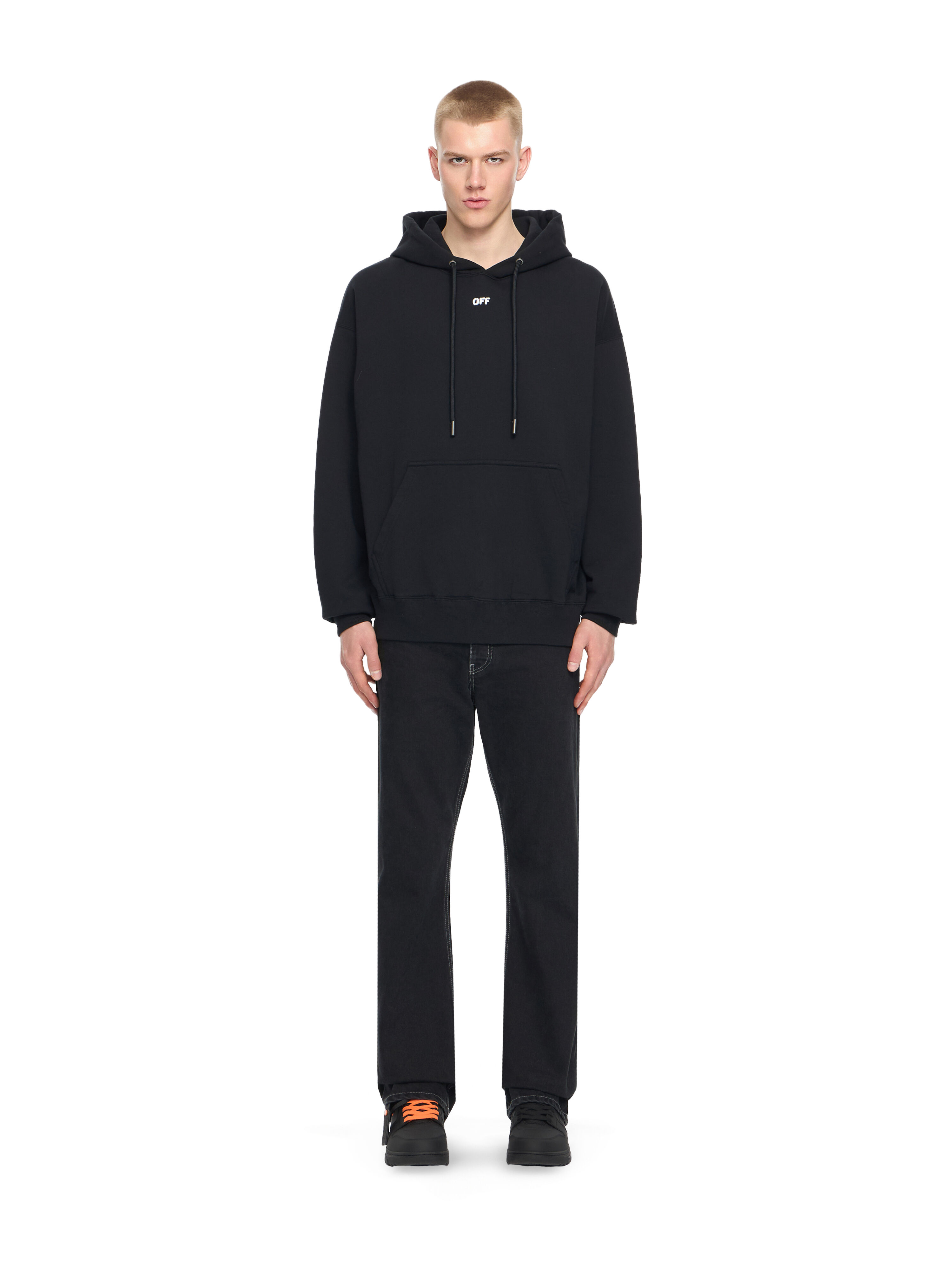 【nao1120】OFF-WHITEペイント スプラット アローフーディー OFF-WHITE Spray Marker Hoodie Black/White Men's - SS21 - US