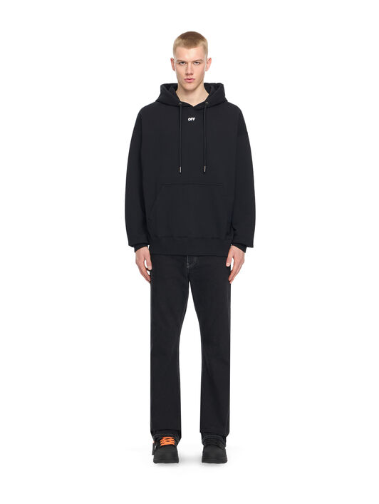 OFF WHITE Paint Arrow Skate Hoodie BLACK 44MBB085S26F00K