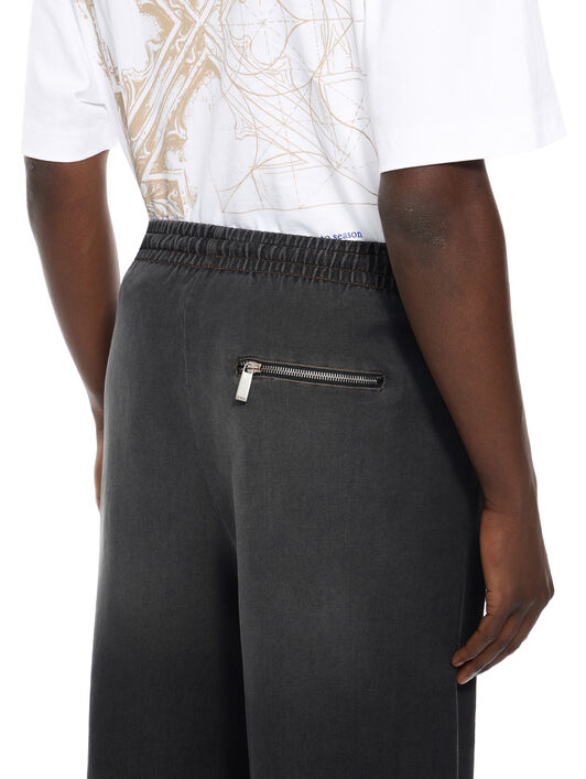 OFF WHITE Distress Diag Slouchy Sweatpant HIGHLIGHTED BLACK 44MCH05CS26D002
