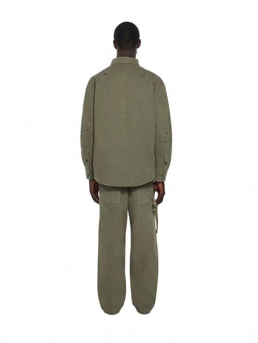 Racing Staff Sport Overshirt OFF WHITE Racing Staff Sport Overshirt DUSTY OLIVE 44MES01DF26F001