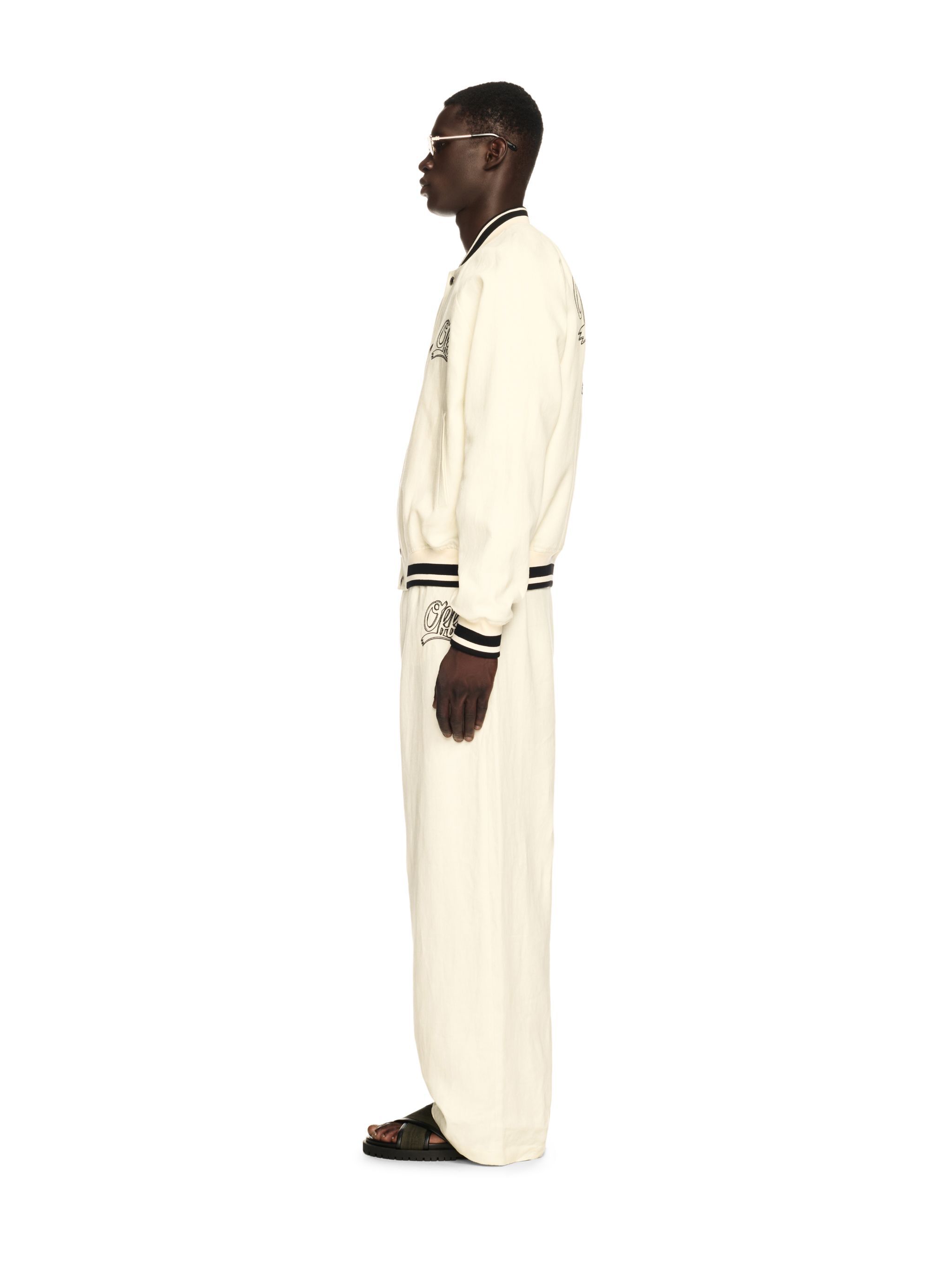 OFF WHITE Off Italic Linen Souvenir Var White Aspa NEUTRALS OMEH05AS25FAB001