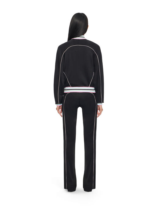 OFF WHITE Fluid Track Slim Pants Black-White 2CJ00AS26JER001