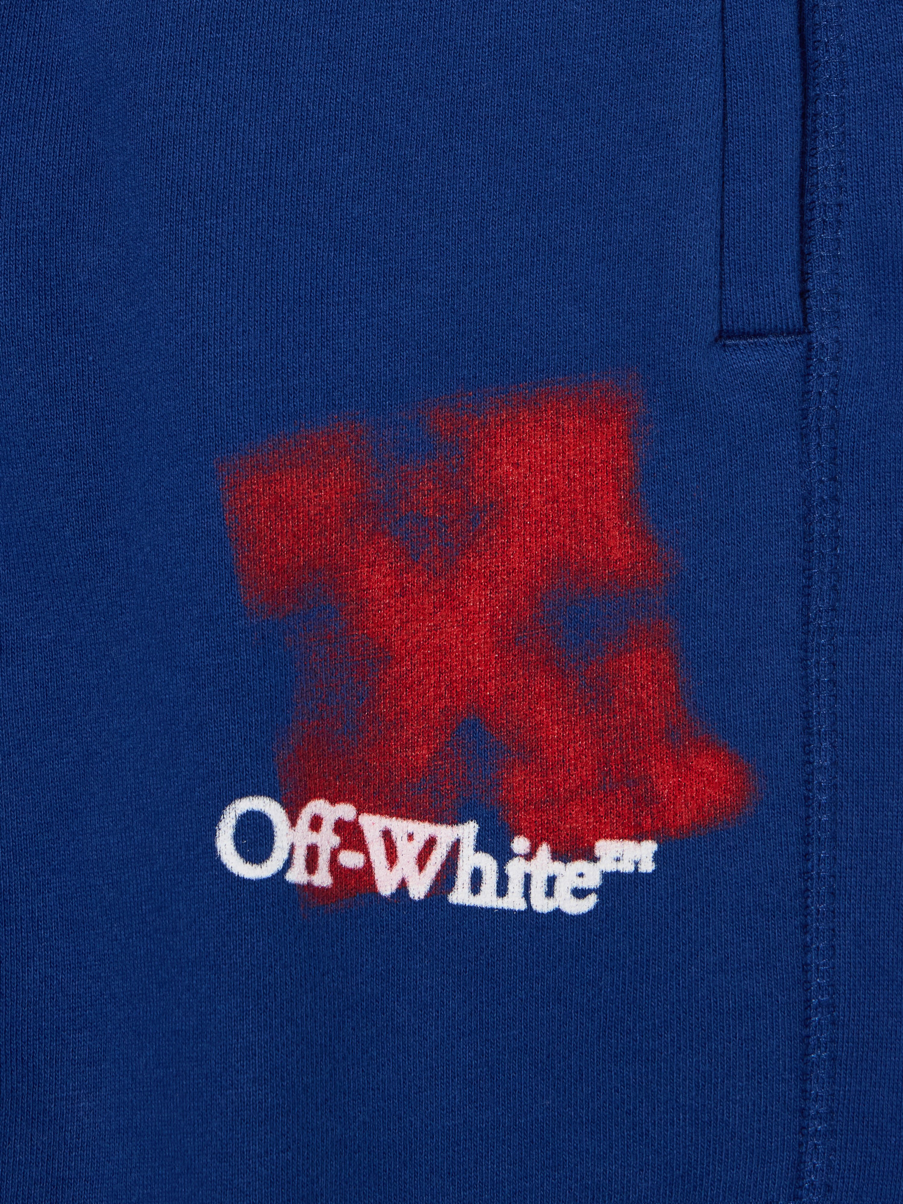 OFF WHITE Arrow Spray Logo Sweatpants BLUE - RED OBCH001F25FLE001