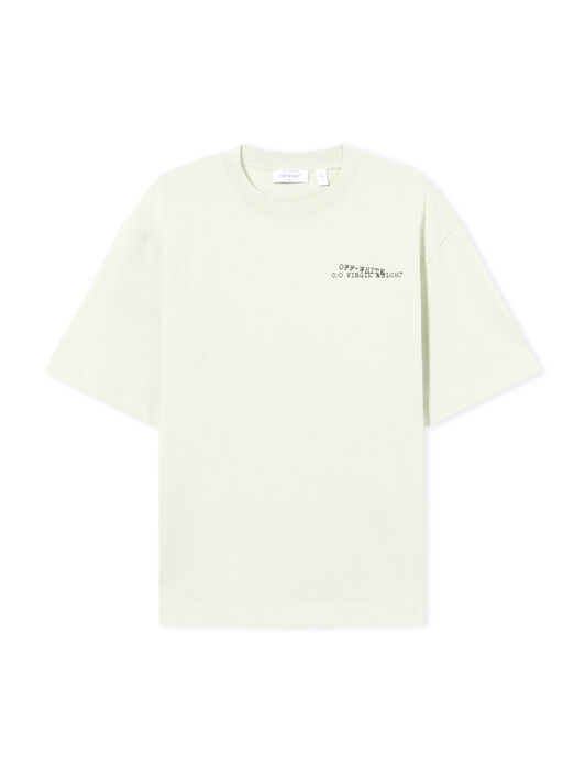 OFF WHITE Type Arrow Skate S/S Tee FADE OUT MINT 44MAA120S26J00S