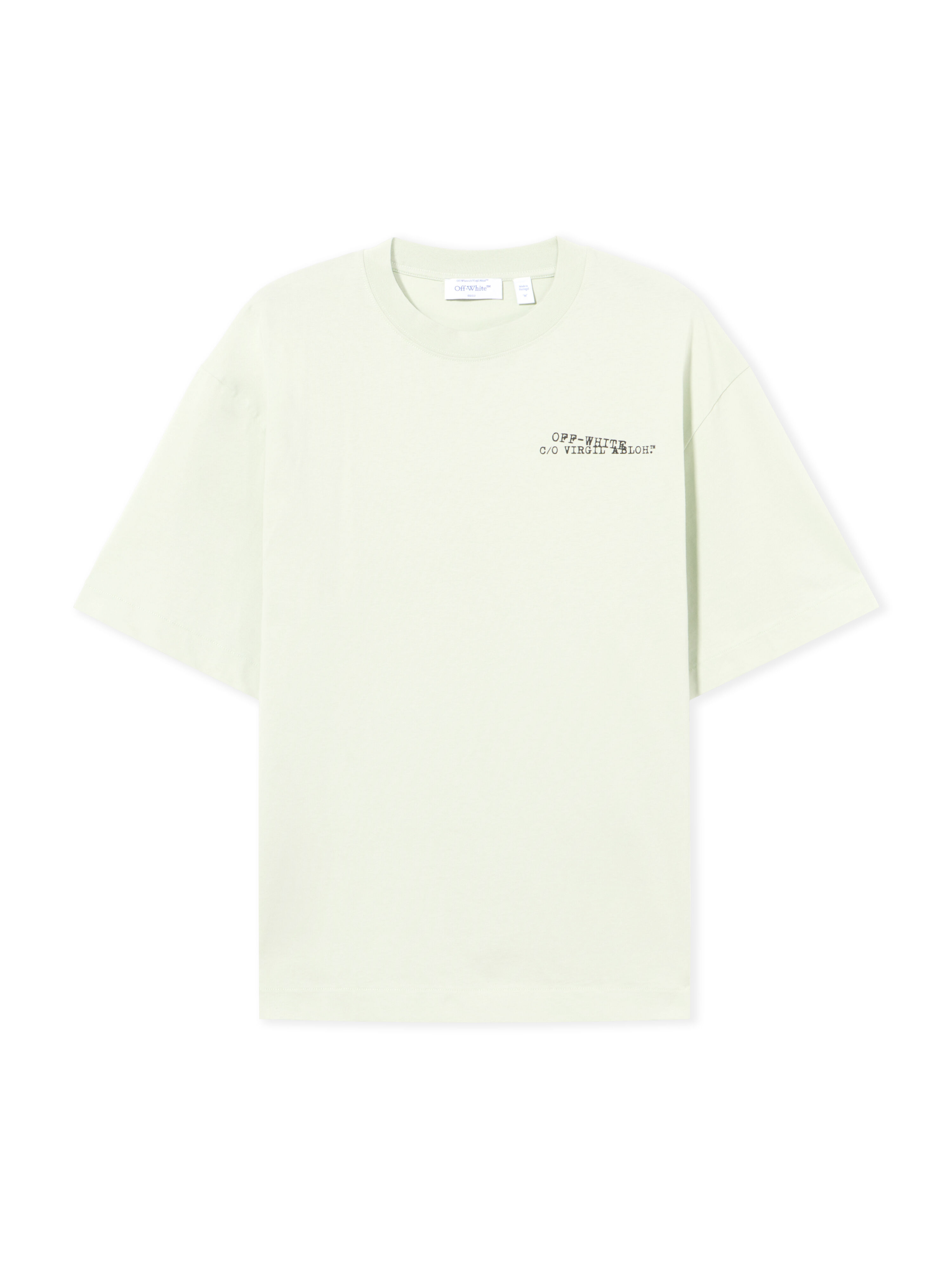 OFF WHITE Type Arrow Skate S/S Tee FADE OUT MINT 44MAA120S26J00S