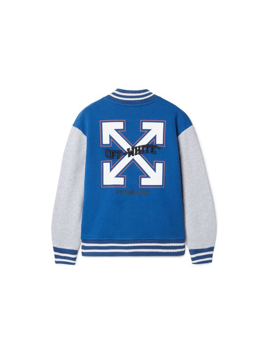 OFF WHITE College-Jacke Mit Pfeil BLAU OBEH004S25FLE001