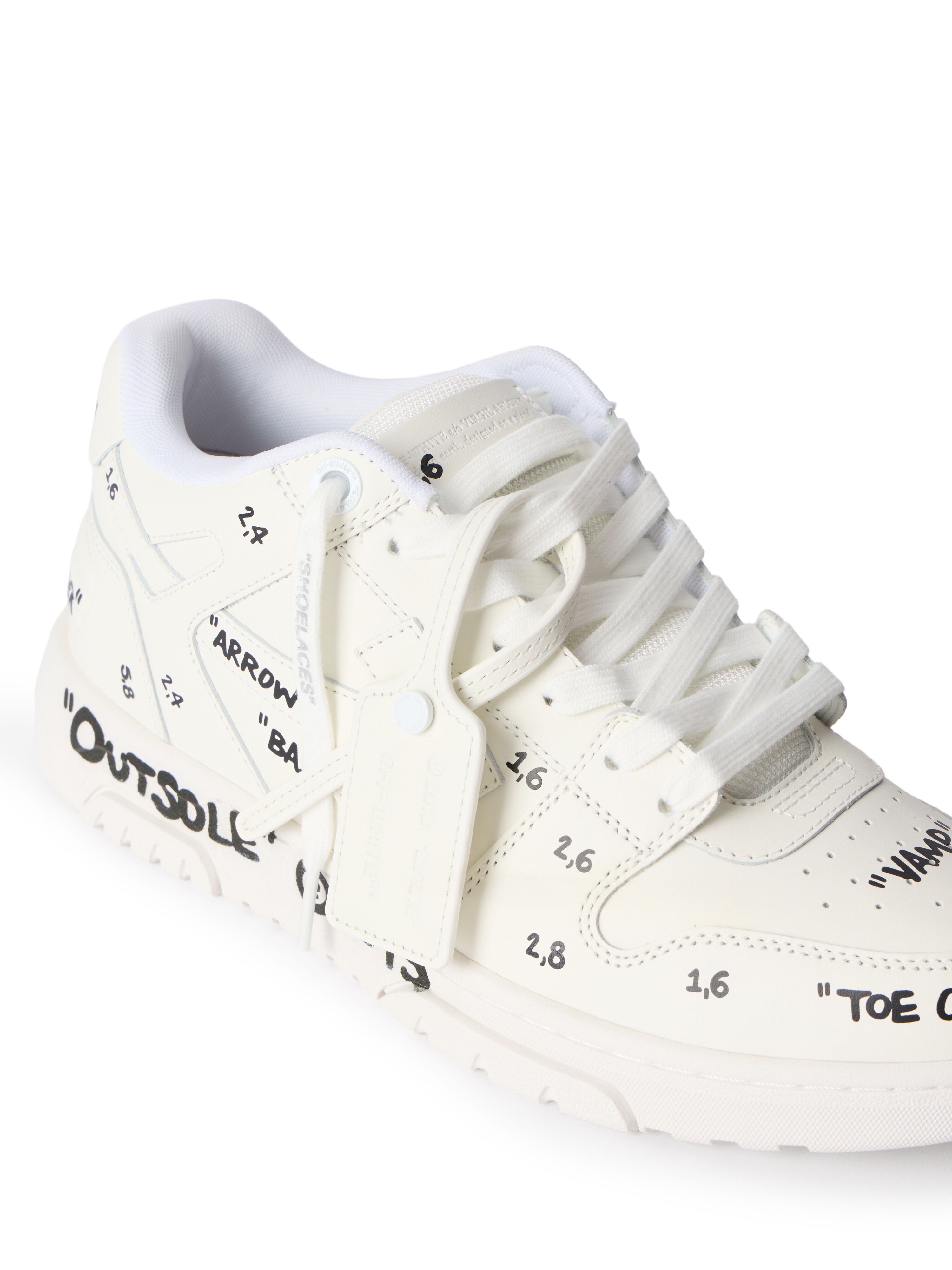OFF WHITE Out Of Office Sneakers WHITE - BLACK OMIA189F25LEA007