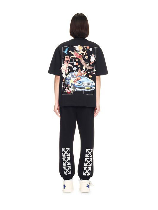 OFF WHITE Black Fresco Arrow T-Shirt BLACK OMAA120S25JER003