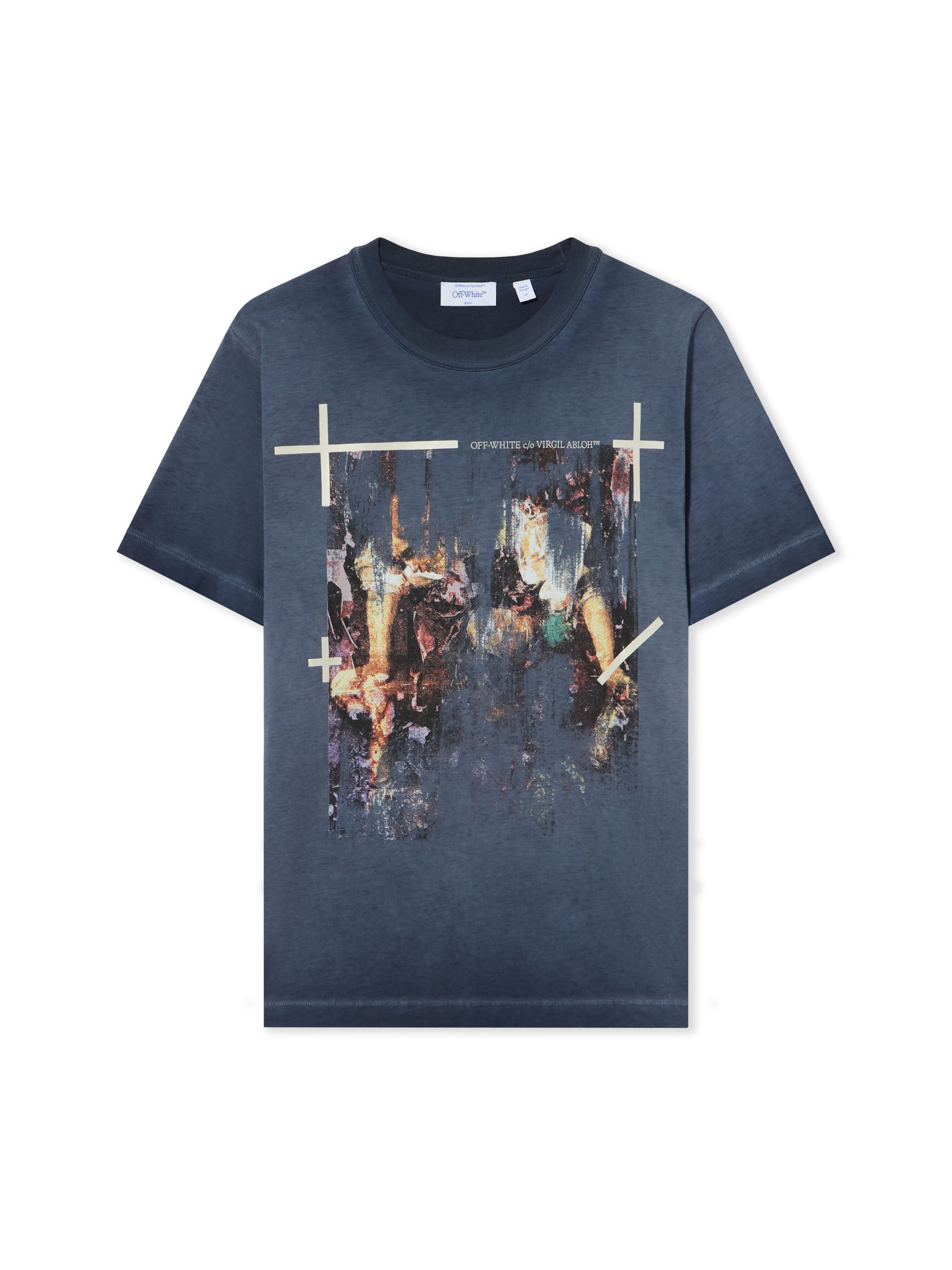Ripped Narciso T-Shirt OFF WHITE Ripped Narciso T-Shirt CLOUD BLU GRAPHITE 44MAA16MF26J00K