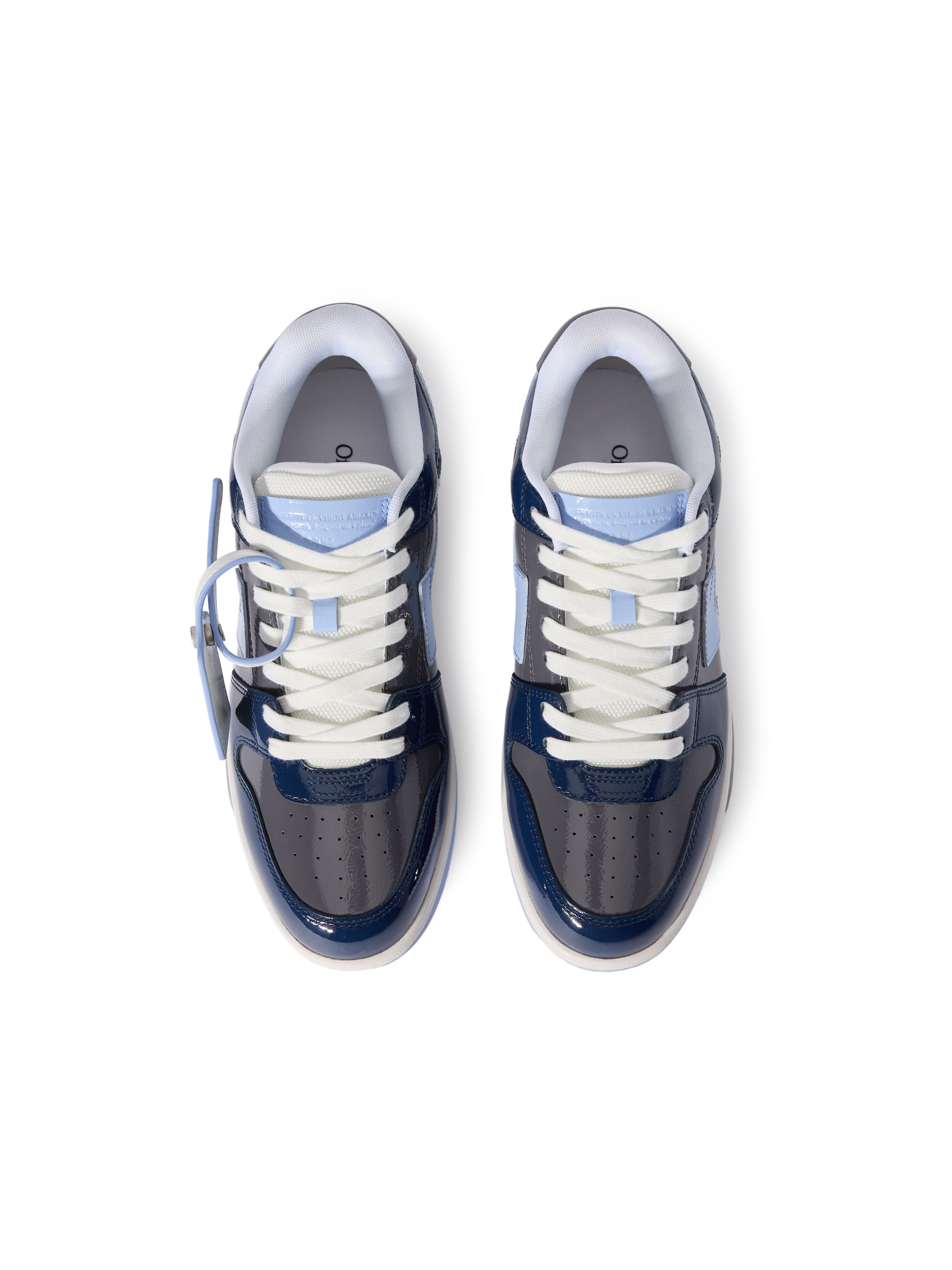 OFF WHITE Out Of Office Sneakers GREY MELANGE - LIGHT BLUE OMIA189F25LEA00A