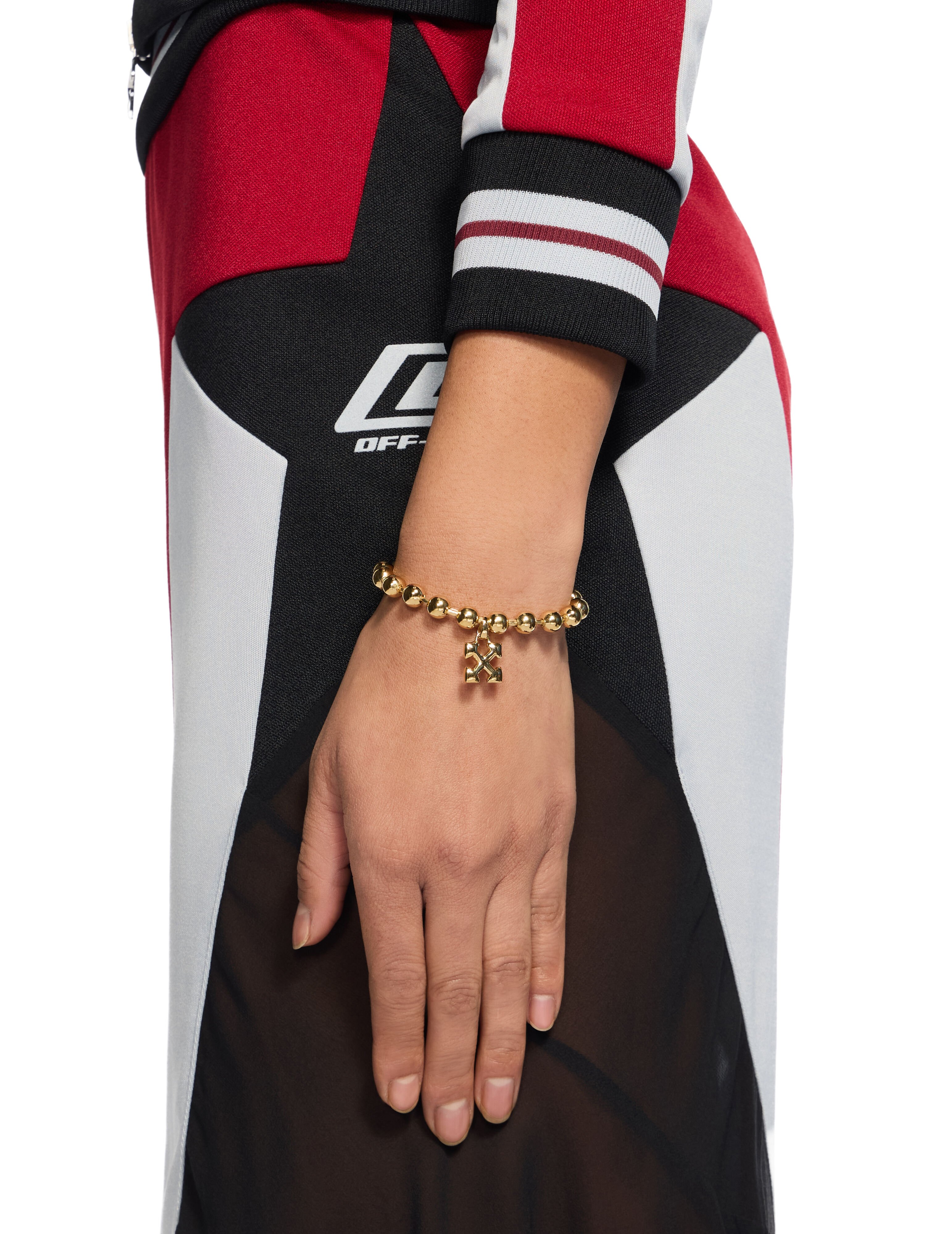 OFF WHITE Arrow Ballchain Bracelet GOLD - GOLD OWOA12TF25MET001